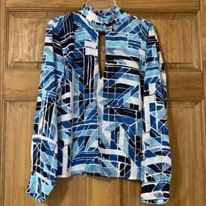 Karlie high neck cut out top